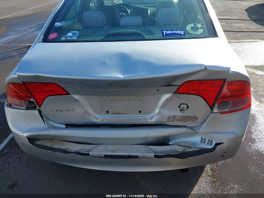 2007 Honda Civic Lx VIN: 1HGFA165X7L051144 Lot: 43495715