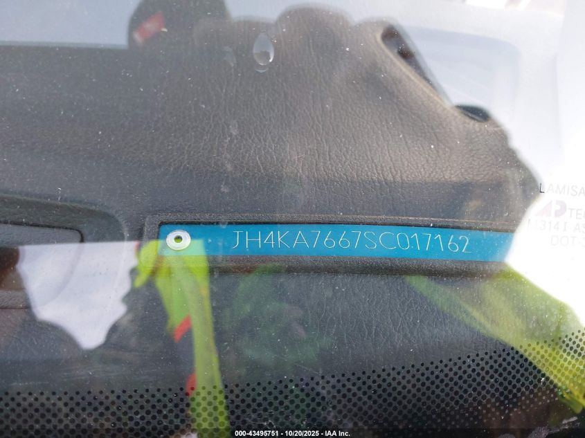 1995 Acura Legend L VIN: JH4KA7667SC017162 Lot: 43495751