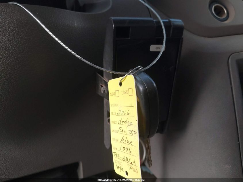 2006 Dodge Ram 2500 Slt VIN: 3D7KS29C26G191006 Lot: 43495765