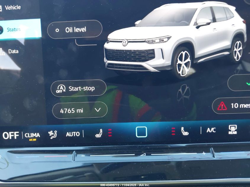 2025 Volkswagen Tiguan 2.0T S VIN: 3VVBR7RM7SM013407 Lot: 43495772