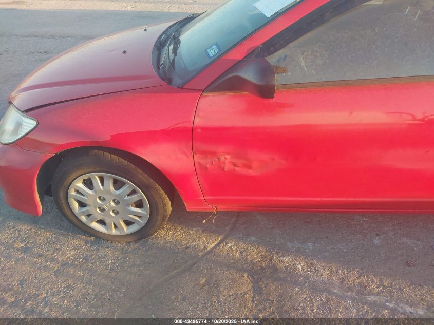 2004 Honda Civic Lx VIN: 1HGEM21514L072525 Lot: 43495774