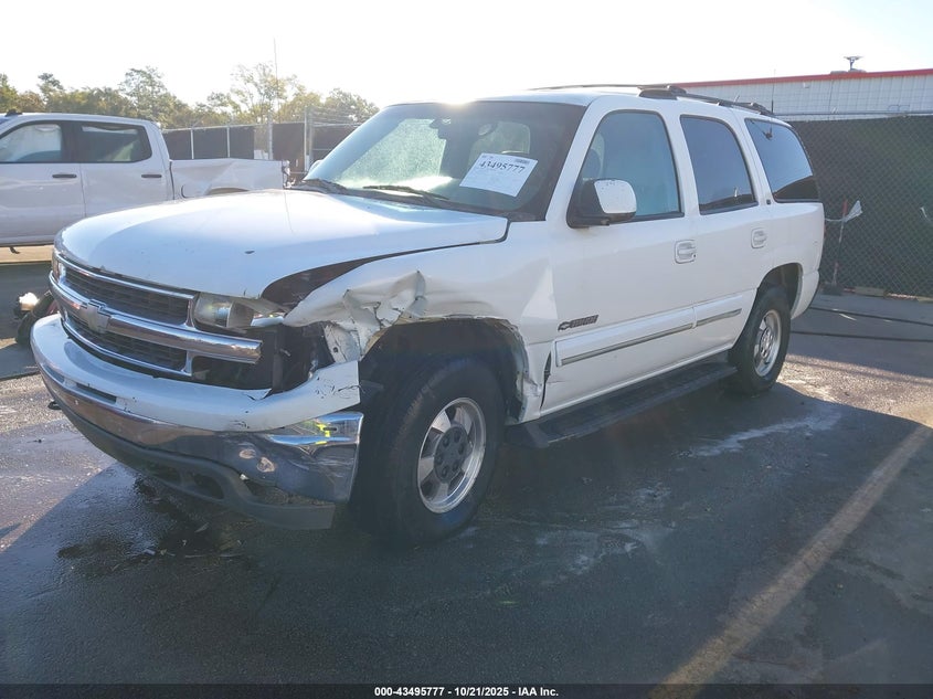 1GNEK13T01R222120 2001 CHEVROLET TAHOE photo no. 2