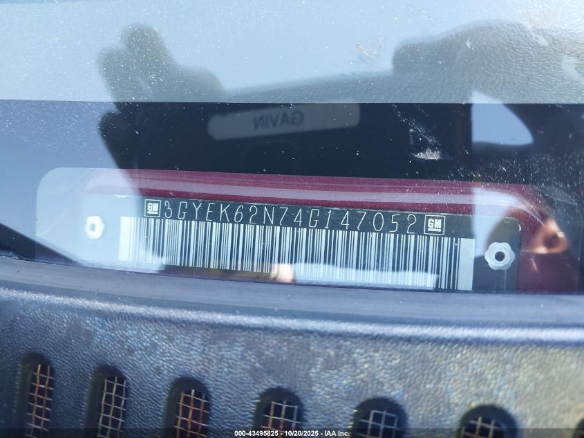 2004 Cadillac Escalade Ext Standard VIN: 3GYEK62N74G147052 Lot: 43495825