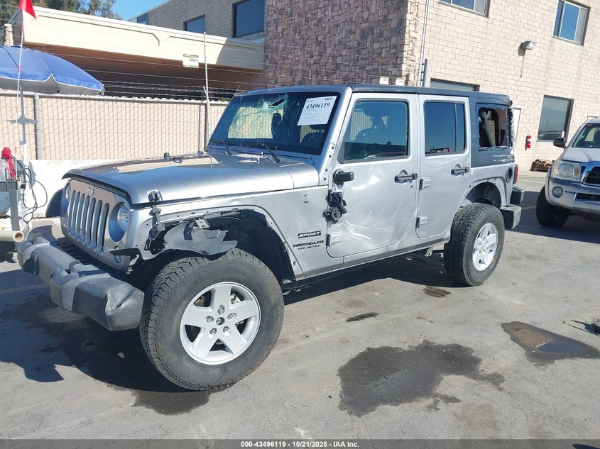 2017 JEEP WRANGLER UNLIMITED SPORT 4X4 1C4BJWDG0HL699401