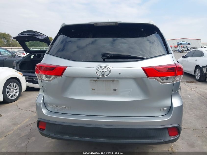 2017 Toyota Highlander Le Plus VIN: 5TDZZRFH5HS230219 Lot: 43496156