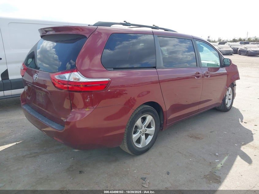2017 TOYOTA SIENNA LE 8 PASSENGER 5TDKZ3DC7HS888145