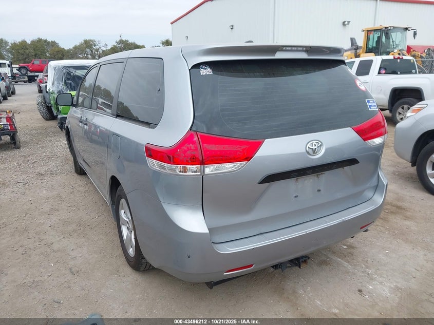 2013 TOYOTA SIENNA L V6 7 PASSENGER 5TDZK3DC1DS402815