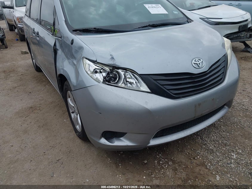 2013 TOYOTA SIENNA L V6 7 PASSENGER 5TDZK3DC1DS402815