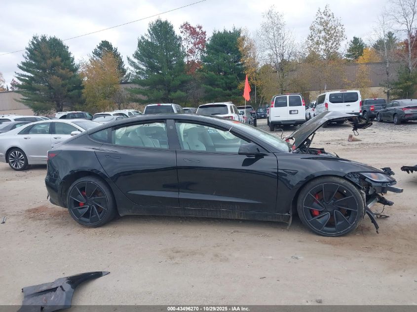 2024 Tesla Model 3 Performance All-Wheel Drive VIN: 5YJ3E1ET3RF900493 Lot: 43496270