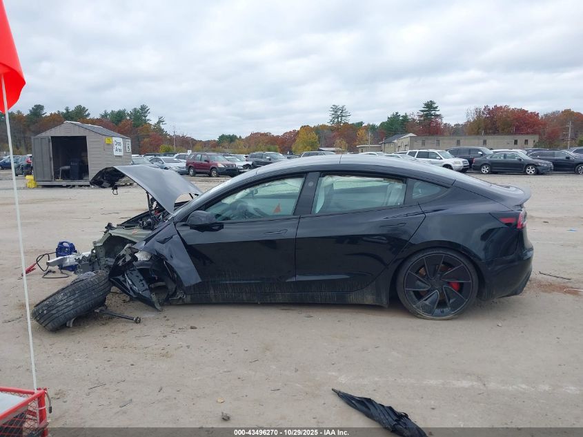 2024 Tesla Model 3 Performance All-Wheel Drive VIN: 5YJ3E1ET3RF900493 Lot: 43496270
