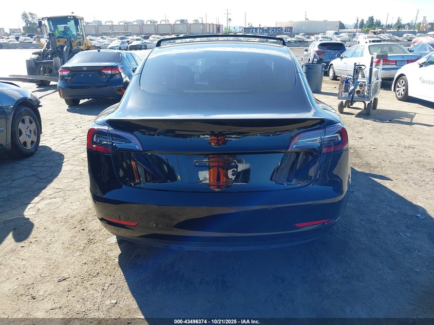 2022 Tesla Model 3 Performance Dual Motor All-Wheel Drive VIN: 5YJ3E1EC3NF354496 Lot: 43496374