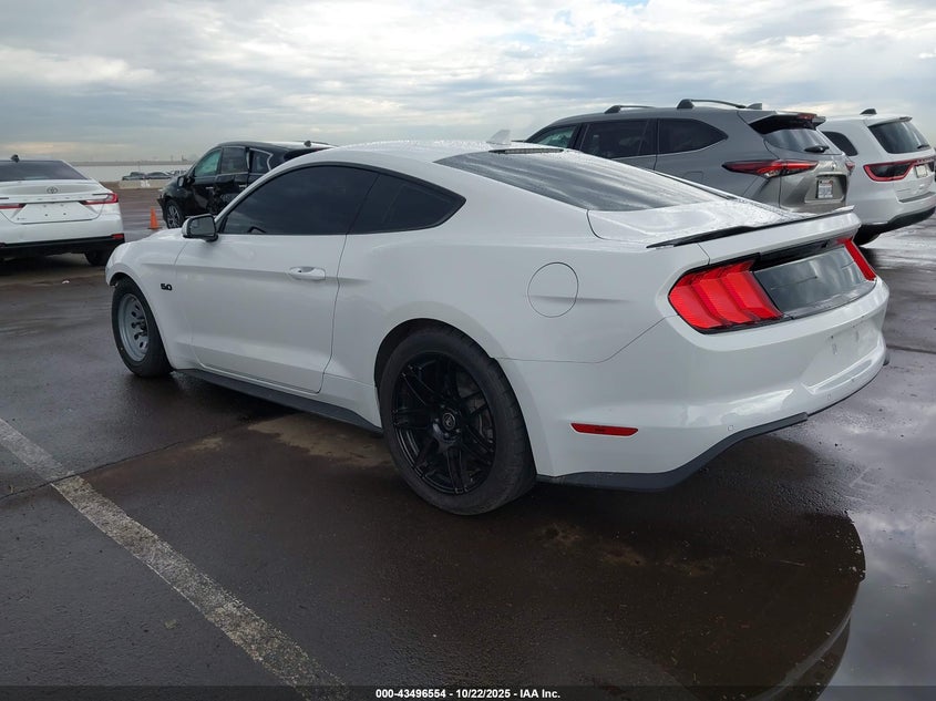 2020 Ford Mustang 5.0 Gt Fastback White Lot 111043496554 Vin 1FA6P8CF8L5173461