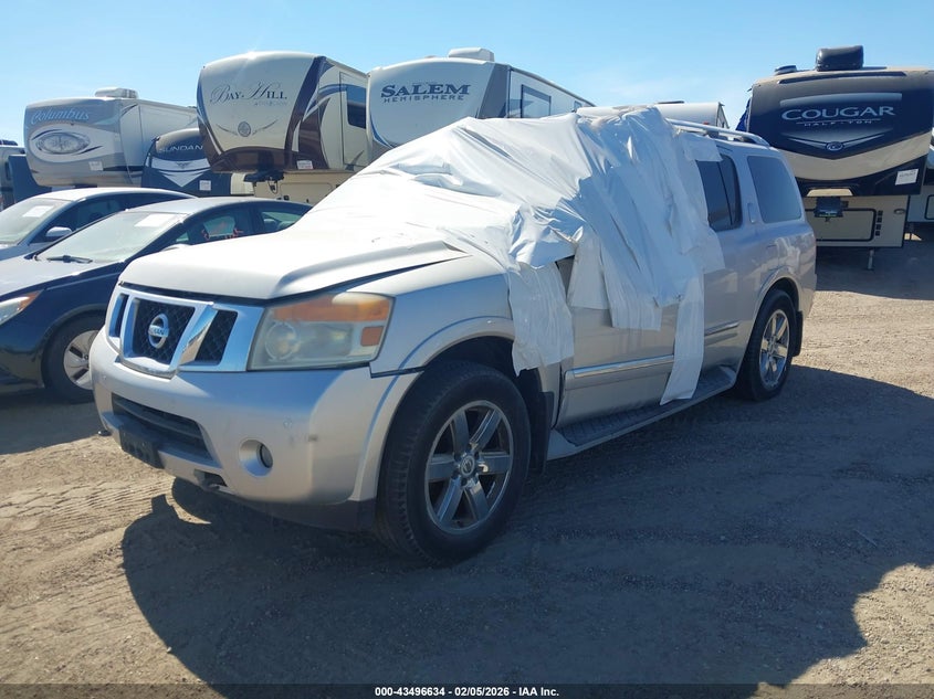 Vin: 5n1ba0nf6cn611429, lot: 43991593, nissan armada platinum 20122