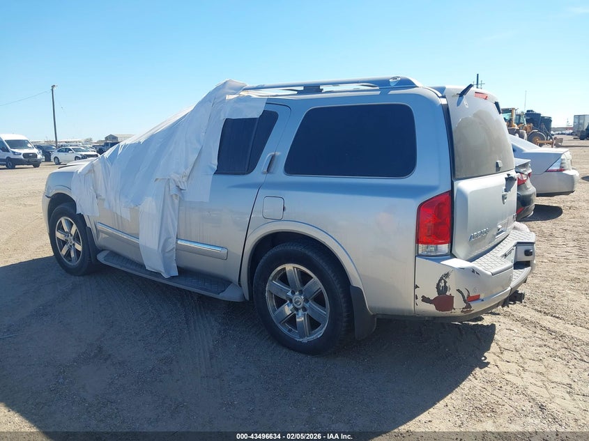 Vin: 5n1ba0nf6cn611429, lot: 43991593, nissan armada platinum 20123