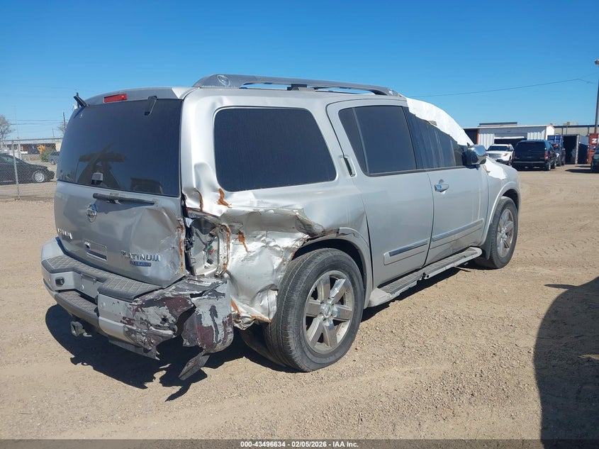 Vin: 5n1ba0nf6cn611429, lot: 43991593, nissan armada platinum 20124