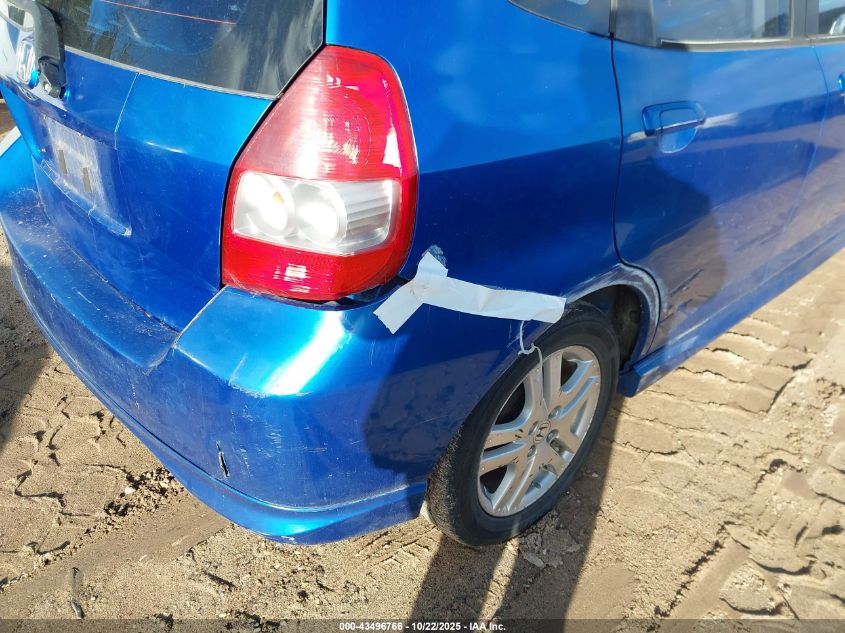 2008 Honda Fit Sport VIN: JHMGD38668S045889 Lot: 43496766