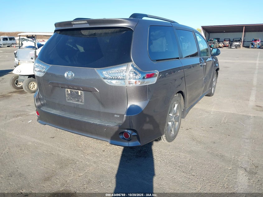 2017 TOYOTA SIENNA SE 8 PASSENGER 5TDXZ3DC1HS857060