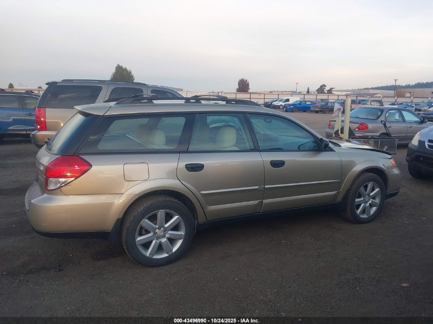 2008 Subaru Outback 2.5I/2.5I L.l. Bean Edition VIN: 4S4BP61C287306289 Lot: 43496990