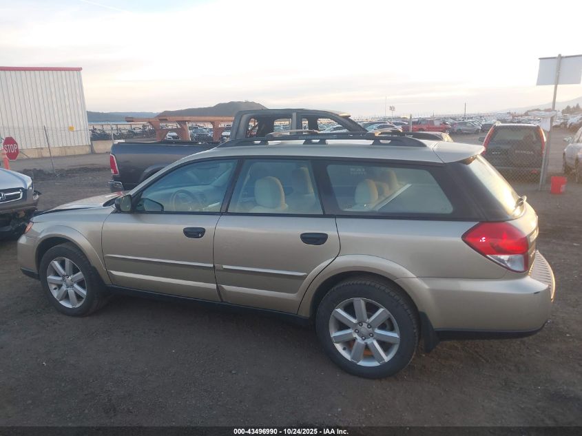 2008 Subaru Outback 2.5I/2.5I L.l. Bean Edition VIN: 4S4BP61C287306289 Lot: 43496990