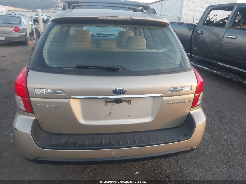 2008 Subaru Outback 2.5I/2.5I L.l. Bean Edition VIN: 4S4BP61C287306289 Lot: 43496990
