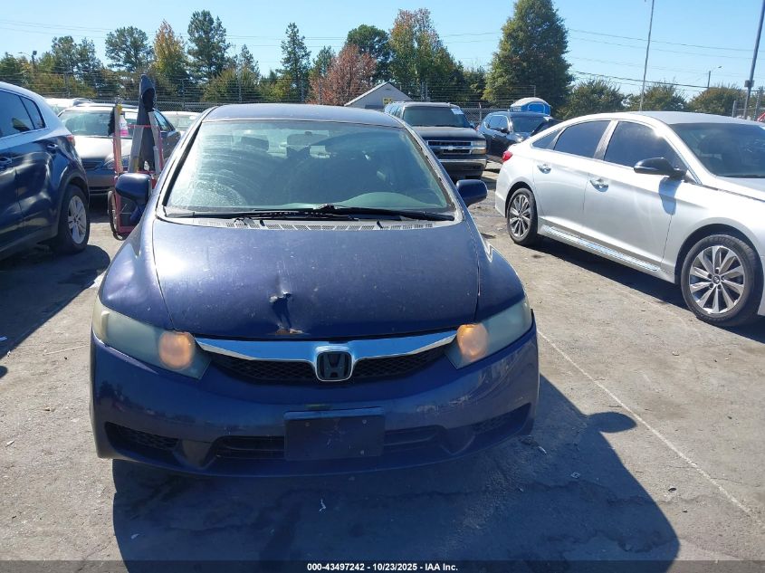 2009 Honda Civic Lx VIN: 2HGFA16599H534849 Lot: 43497242