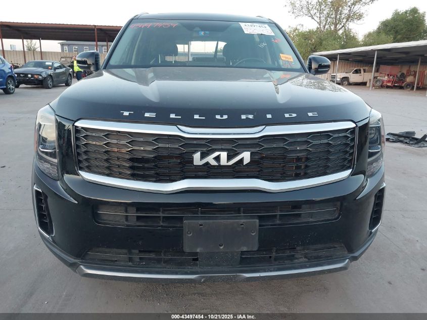 2022 Kia Telluride S VIN: 5XYP6DHC6NG315972 Lot: 43497454