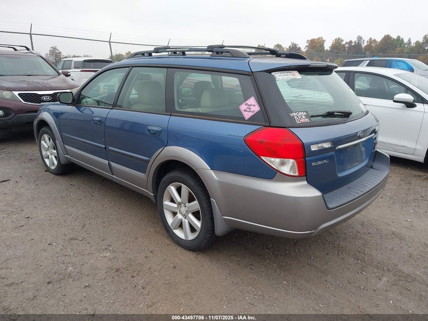 2008 Subaru Outback 2.5I Limited/2.5I Limited L.l. Bean Edition VIN: 4S4BP62C587340144 Lot: 43497706