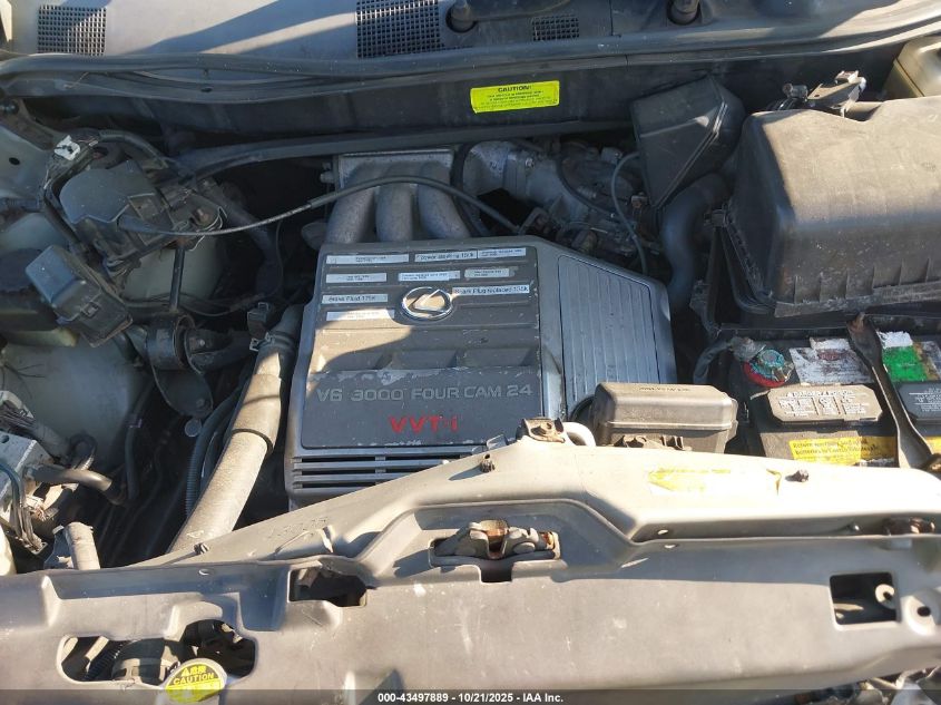 2003 Lexus Rx 300 VIN: JTJHF10U830312353 Lot: 43497889