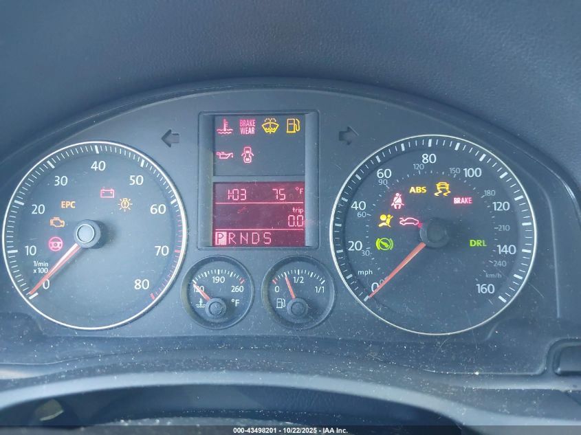 2009 Volkswagen Jetta Se VIN: 3VWRZ71K69M162745 Lot: 43498201