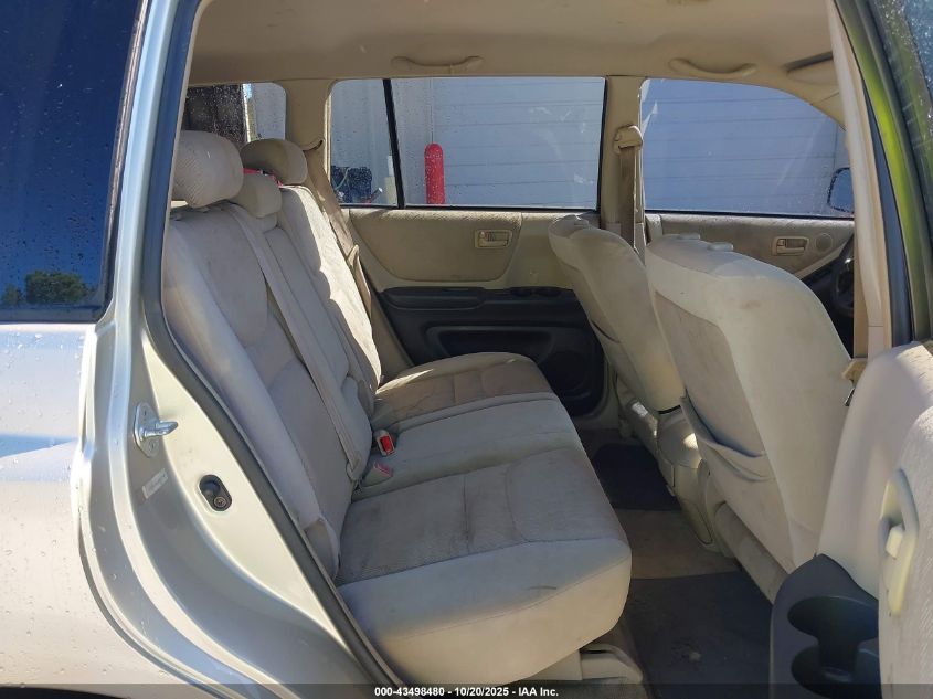 2002 Toyota Highlander VIN: JTEGD21A120023999 Lot: 43498480