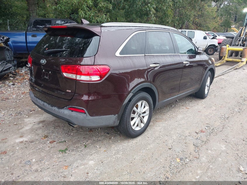 Vin: 5xypg4a37gg028487, lot: 43993471, kia sorento 2.4l lx 20164