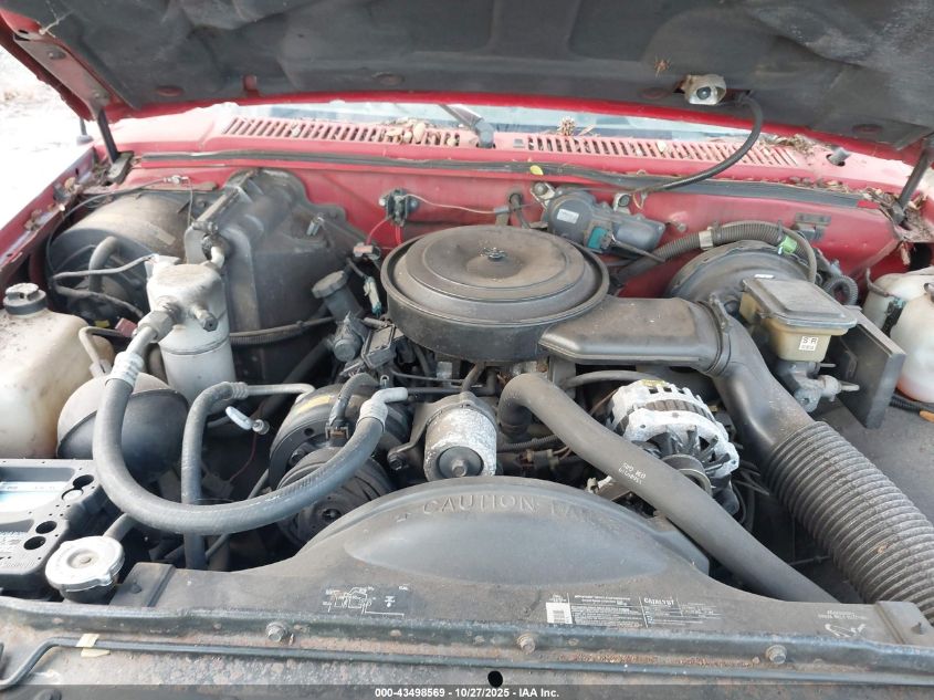 1993 Chevrolet S Truck S10 VIN: 1GCCS14Z9P0166520 Lot: 43498569