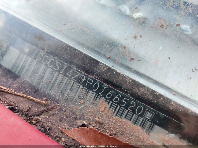 1993 Chevrolet S Truck S10 VIN: 1GCCS14Z9P0166520 Lot: 43498569