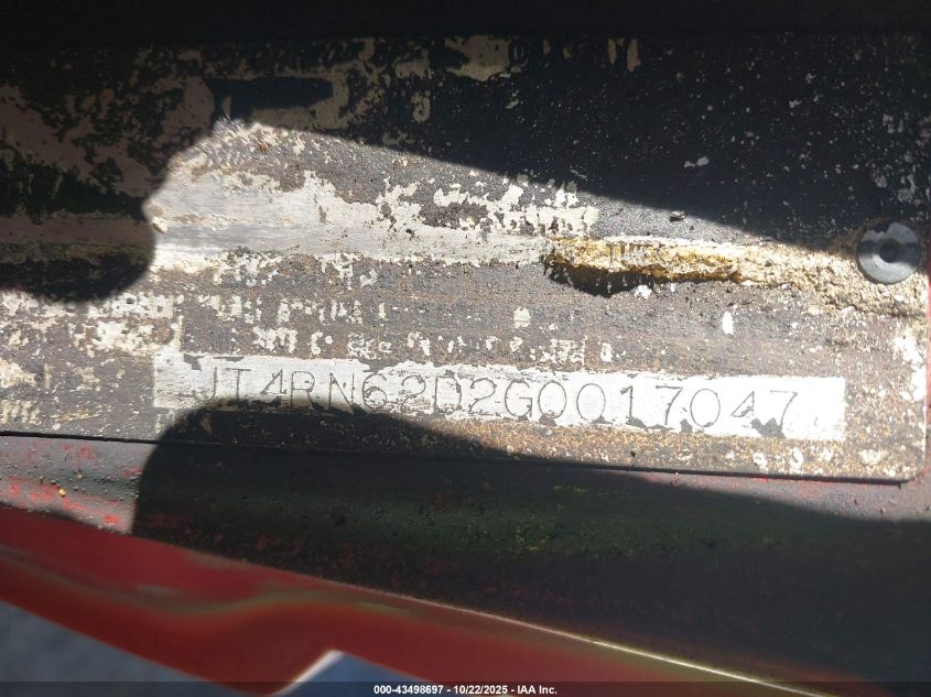 JT4RN62D2G0017047 1986 TOYOTA 4RUNNER photo no. 9