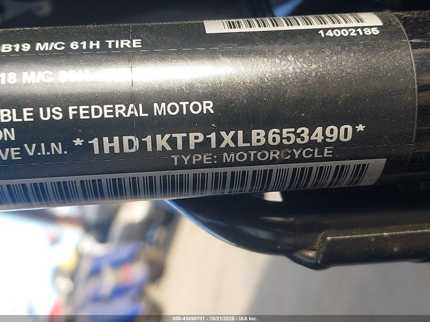VIN 1HD1KTP1XLB653490 2020 HARLEY-DAVIDSON FLTRXS