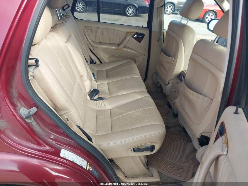 2001 Mercedes-Benz Ml 320 VIN: 4JGAB54E41A240502 Lot: 43498901