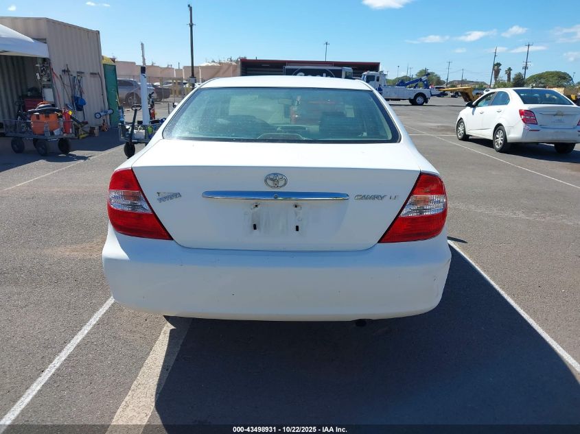 2002 Toyota Camry Le/Se/Xle VIN: JTDBE32K720100500 Lot: 43498931