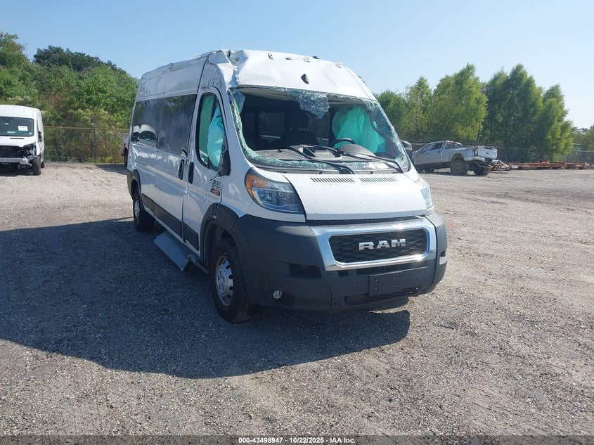 2022 RAM PROMASTER 2500 WINDOW VAN HIGH ROOF 159 WB - 3C6LRVPG9NE110036