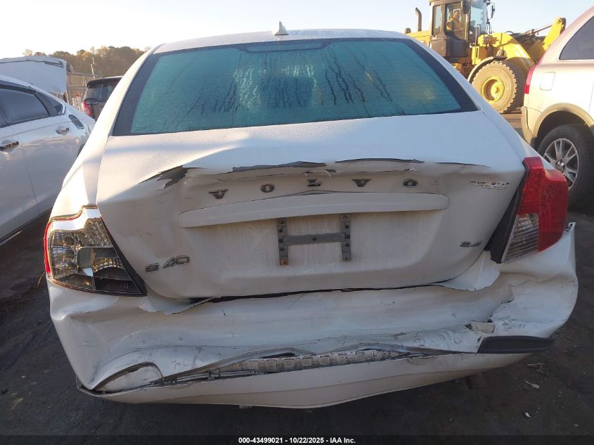 2009 Volvo S40 2.4I VIN: YV1MS382X92456540 Lot: 43499021