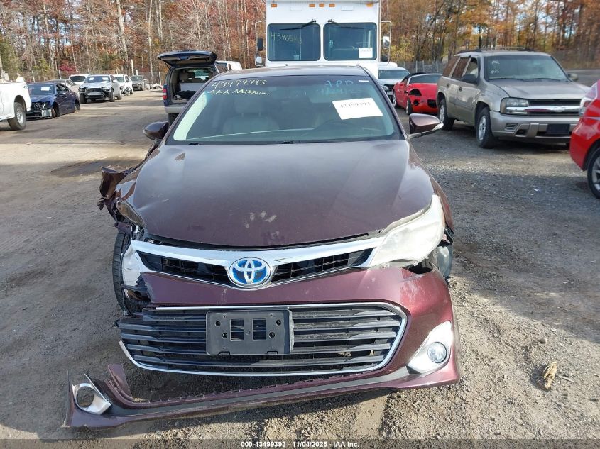 2014 Toyota Avalon Hybrid Xle Touring VIN: 4T1BD1EB1EU032481 Lot: 43499393