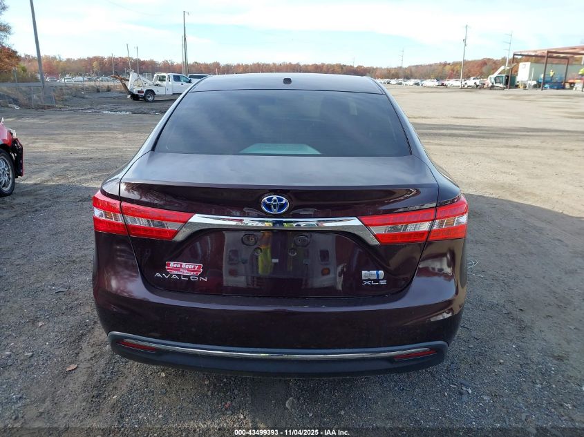2014 Toyota Avalon Hybrid Xle Touring VIN: 4T1BD1EB1EU032481 Lot: 43499393