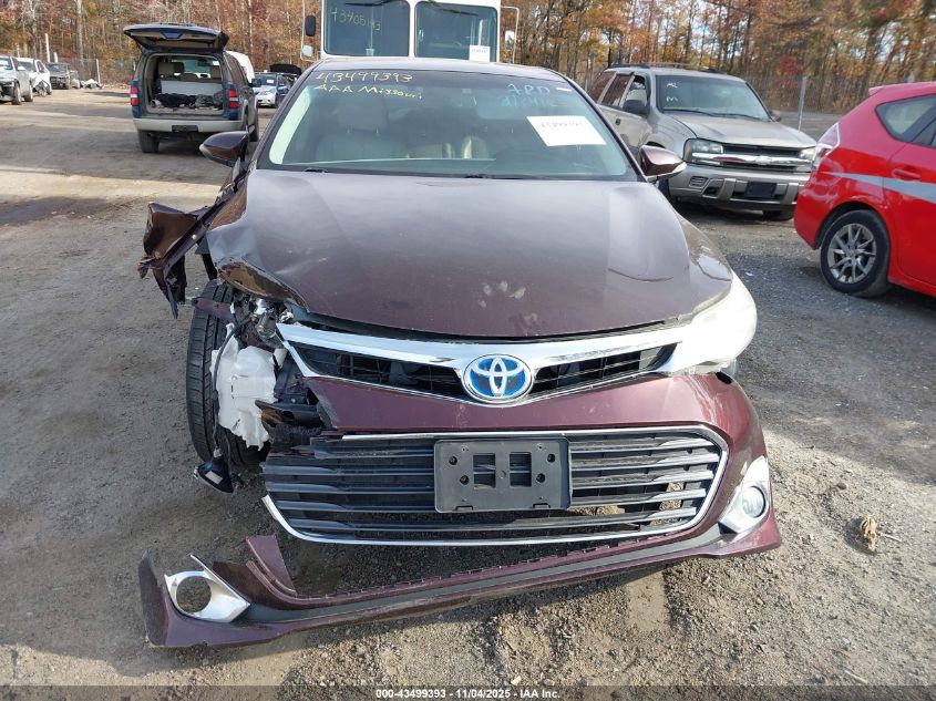 2014 Toyota Avalon Hybrid Xle Touring VIN: 4T1BD1EB1EU032481 Lot: 43499393