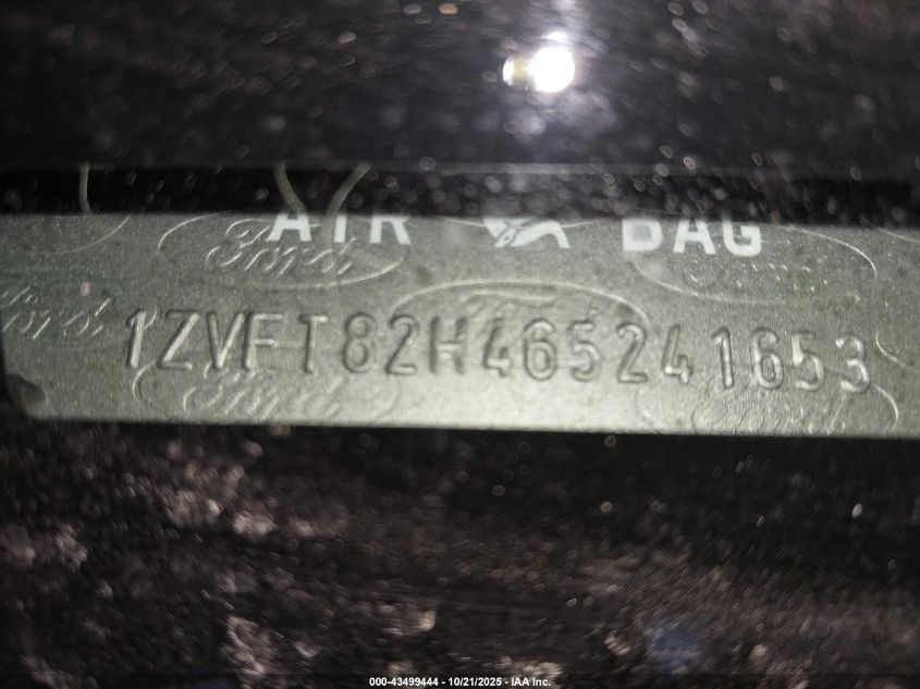 2006 Ford Mustang Gt VIN: 1ZVFT82H465241653 Lot: 43499444