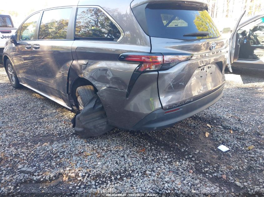 2021 Toyota Sienna Le VIN: 5TDKRKEC1MS044864 Lot: 43499545