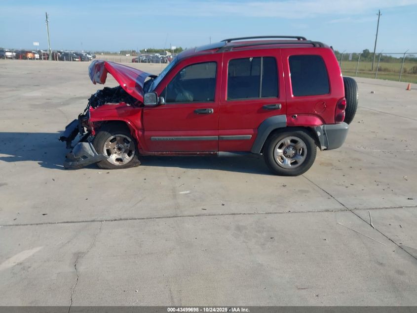 2007 Jeep Liberty Sport VIN: 1J4GK48K47W705679 Lot: 43499698