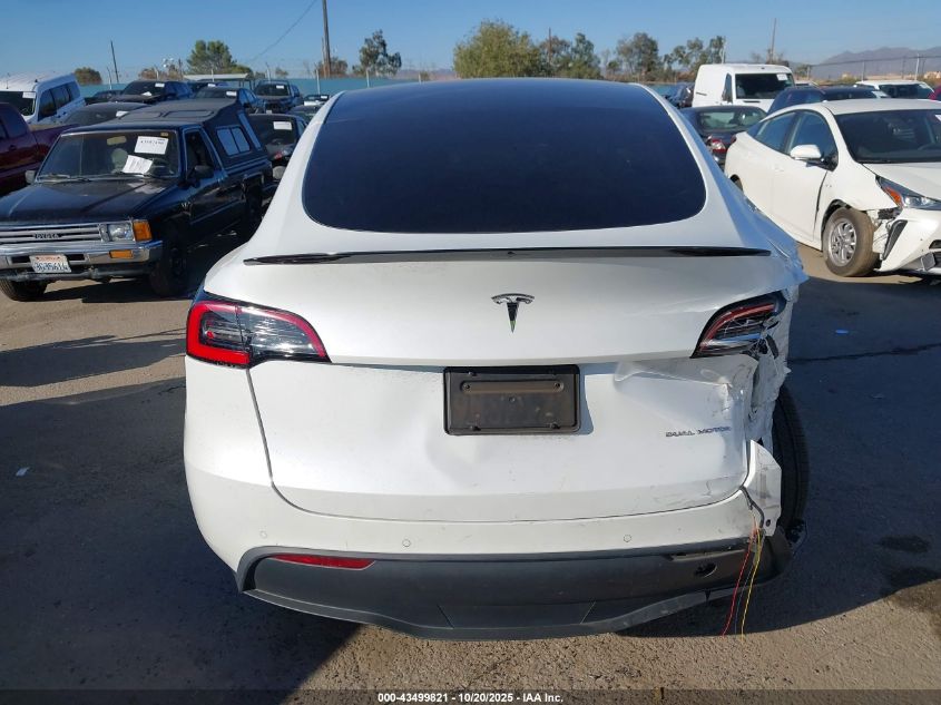 2021 Tesla Model Y Long Range Dual Motor All-Wheel Drive VIN: 5YJYGDEE9MF094414 Lot: 43499821