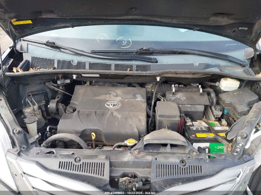 2013 TOYOTA SIENNA XLE V6 8 PASSENGER 5TDYK3DC4DS346008