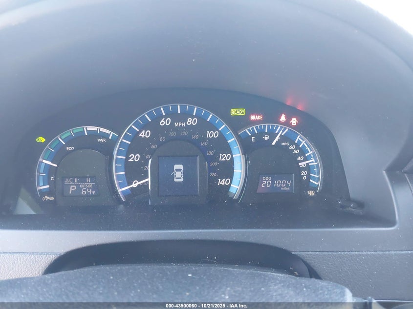 2013 TOYOTA CAMRY HYBRID XLE 4T1BD1FK8DU083389