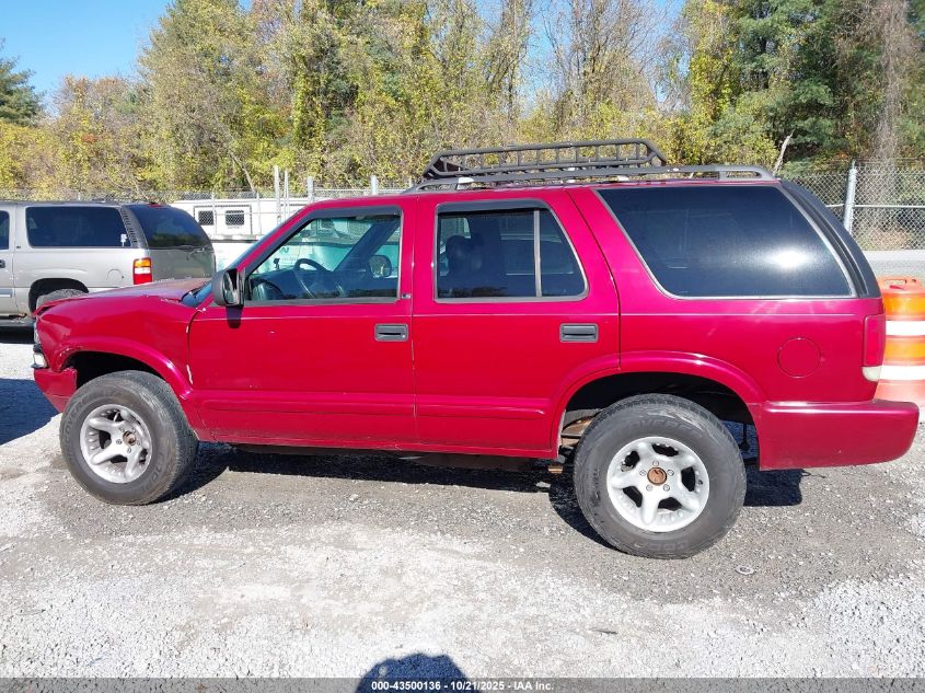 2002 Chevrolet Blazer Ls VIN: 1GNDT13W72K105387 Lot: 43500136