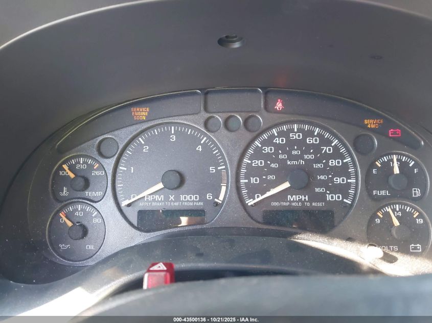 2002 Chevrolet Blazer Ls VIN: 1GNDT13W72K105387 Lot: 43500136